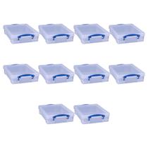 Caixa Organizadora Really Useful Box 4L Transparente com Tampa de Trava Caixa Organizadora Really Useful Box 4L Transparente com Tampa de Trava