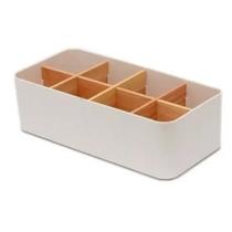 Caixa Organizadora Retangular 8 Divisórias Madeira Oga07010