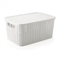 Caixa organizadora retangular Branca 14L 8649 - Plasútil Caixa organizadora retangular Branca 14L 8649 - Plasútil