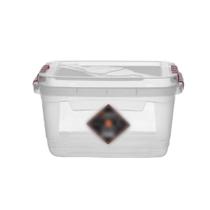 Caixa Organizadora Retangular Transparente com Tampa de Trava - 2,5L