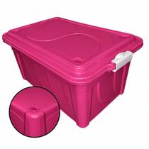 Caixa Organizadora Rosa 60 Litros Multiuso Agraplast Caixa Organizadora Rosa 60 Litros Multiuso Agraplast