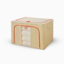 Caixa Organizadora Roupas Multiuso Dobrável - BEGE