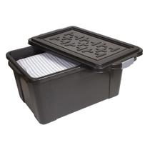 Caixa Organizadora São Bernardo Container em Plástico Preto 70L Caixa Organizadora São Bernardo Container em Plástico Preto 70L