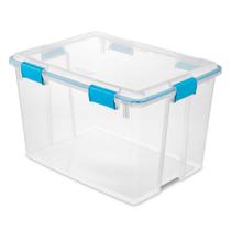 Caixa Organizadora Sterilite 75 L com Vedação, Transparente, 61x46x39 cm Caixa Organizadora Sterilite 75 L com Vedação, Transparente, 61x46x39 cm