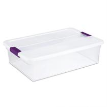Caixa Organizadora Sterilite ClearView Empilhável 30 L Caixa Organizadora Sterilite ClearView Empilhável 30 L