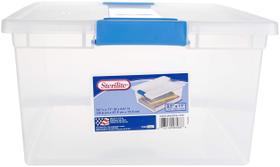 Caixa Organizadora Sterilite Deep Clip 36 x 28 x 16 cm com Tampa Transparente Caixa Organizadora Sterilite Deep Clip 36 x 28 x 16 cm com Tampa Transparente