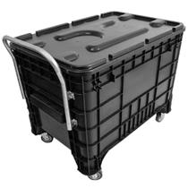 Caixa Organizadora Tampa e Puxador Preto 372L Lar Plásticos Caixa Organizadora Tampa e Puxador Preto 372L Lar Plásticos