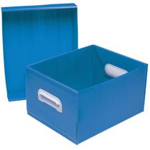 Caixa Organizadora THE BEST BOX M 370X280X212 AZ - Polibras
