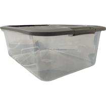 Caixa Organizadora Top Box Color Transparente C/ Trava 15L Caixa Organizadora Top Box Color Transparente C/ Trava 15L