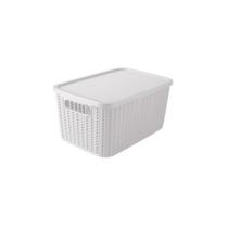 Caixa Organizadora Trama Com Tampa Plasútil 14 Litros