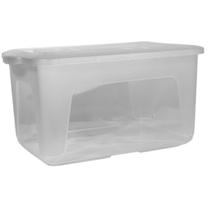 Caixa Organizadora - Transparente 34L Com Tampa Grande Unidade Caixa Organizadora - Transparente 34L Com Tampa Grande Unidade