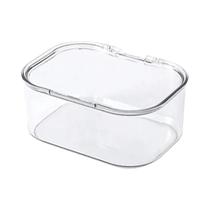 Caixa Organizadora Transparente À Prova De Poeira Para Joias Com Tampa Articulada Para Presilhas De