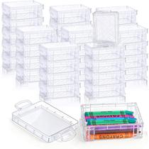 Caixa Organizadora Transparente BeapTcely para 36 Giz de Cera 12x9x4 cm Caixa Organizadora Transparente BeapTcely para 36 Giz de Cera 12x9x4 cm