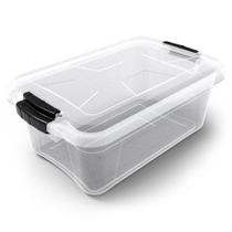 Caixa Organizadora Transparente com Tampa e Trava 3 Litros - Uninjet