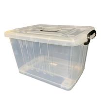 Caixa Organizadora Transparente Container Plasnew N4 38,2L Caixa Organizadora Transparente Container Plasnew N4 38,2L