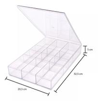 Caixa Organizadora Transparente - Divisórias Modulares