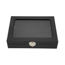 Caixa Organizadora Transparente Preta À Prova De Poeira Para Joias E Acessórios - Ideal Para Casa E Caixa Organizadora Transparente Preta À Prova De Poeira Para Joias E Acessórios - Ideal Para Casa E
