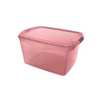 Caixa Organizadora Trava/Tampa Sanremo 68L 63,1x44,1x33,1cm Rosa Antigo