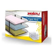 Caixa Organizadora tripla fixa mesa fume - Waleu