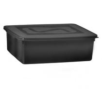 Caixa Organize 18l c/tampa Black Conjunto c/3 unid Caixa Organize 18l c/tampa Black Conjunto c/3 unid