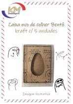 Caixa ovo de colher Bentô kraft c/5 unidades - páscoa, ovo chocolate, Flork Meme (9993329) Caixa ovo de colher Bentô kraft c/5 unidades - páscoa, ovo chocolate, Flork Meme (9993329)
