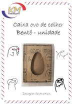 Caixa ovo de colher Bentô kraft unidade - páscoa, ovo chocolate, Flork Meme (3329)