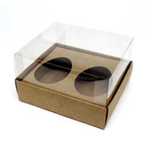 Caixa Ovo de Colher Duplo Meio Ovo de 50g 10,5x12x7cm Kraft 5un Assk Caixa Ovo de Colher Duplo Meio Ovo de 50g 10,5x12x7cm Kraft 5un Assk