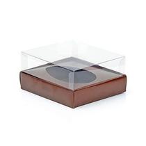 Caixa Ovo de Colher - Meio Ovo de 100g a 150g - 11cm x 12cm x 7cm - Marrom - 5unidades - Assk - Rizzo Caixa Ovo de Colher - Meio Ovo de 100g a 150g - 11cm x 12cm x 7cm - Marrom - 5unidades - Assk - Rizzo
