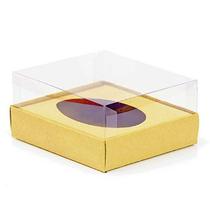 Caixa Ovo de Colher Meio Ovo de 350g 20,5cm x 17cm x 9,7cm Ouro 5unidades Assk Caixa Ovo de Colher Meio Ovo de 350g 20,5cm x 17cm x 9,7cm Ouro 5unidades Assk