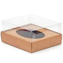 Caixa Ovo de Colher Meio Ovo de 500g 20,5cm x 17cm x 9,7cm Kraft 5unidades Assk Páscoa Rizzo