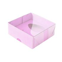 Caixa Ovo de Colher - Meio Ovo de 50g a 80g - 10cm x 10cm x 4cm - Rosa - 5unidades - Assk - Páscoa Rizzo Embalagens