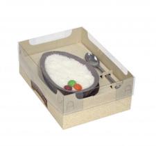 Caixa ovo de colher pascoa encanto 250g - tons de cacau - pct c/ 10 unidades ideia embalagens Caixa ovo de colher pascoa encanto 250g - tons de cacau - pct c/ 10 unidades ideia embalagens