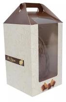 Caixa ovo de pascoa maleta c/ visor p 250g - tons de cacau - pct c/ 10 unidades ideia embalagens Caixa ovo de pascoa maleta c/ visor p 250g - tons de cacau - pct c/ 10 unidades ideia embalagens