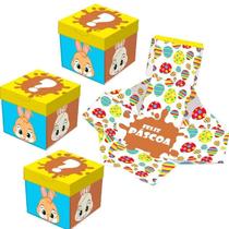 CAIXA OVO PÁSCOA FESTCOLOR EXPLOSÃO COELHINHO - KIT C/3un