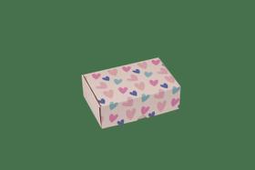 CAIXA P/ 06 DOCES 4x12x8cm AMOR EM CORES PCT C/ 10 UNIDADES