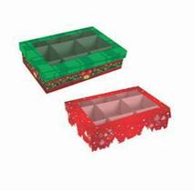 Caixa p/6 Doces Natal (Modelos Sortidos) - Mf Embalagens