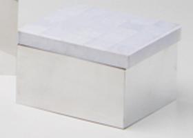 Caixa p/ algodão Giuli - Branco - Limoeiro Caixa p/ algodão Giuli - Branco - Limoeiro