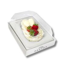 Caixa p/ ovo de colher berco (250,350 e 50 grs.) branco c/ 4x10 un.