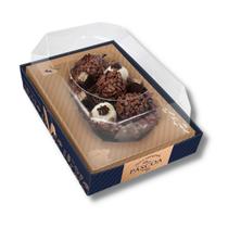 Caixa p/ ovo de colher line blue c/ 4x10 un. (250,350 e 500 grs)