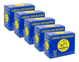 Caixa Pacote De Elástico Látex Bege Kit 5
