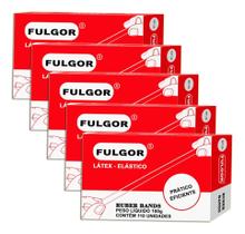 Caixa Pacote De Elástico Látex Bege N 18 Kit 5