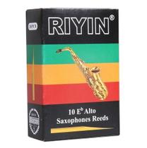 Caixa Palheta Sax Alto 2,5 Com 10 Unidades Riyin