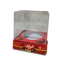 Caixa Panetone 100G Feliz Natal Vermelho 10Und Caixa Panetone 100G Feliz Natal Vermelho 10Und