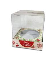 Caixa Panetone 250G Feliz Natal Verde 10Und