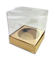 Caixa Panetone 500G Kraft 30Und