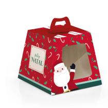 Caixa Panetone Com Visor - Nicolau - 10 unidades - Rizzo