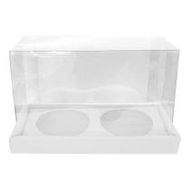 Caixa Panetone Duplo 100g Branco 9x16,5x12cm 5un ASSK Rizzo