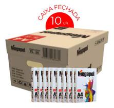Caixa Papel A4 Sulfite Megape 75g 5000 Folhas 10 Pacotes Branco Caixa Papel A4 Sulfite Megape 75g 5000 Folhas 10 Pacotes Branco