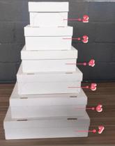 Caixa papelão para bolos tampa e fundo N.5 (42 x 35 x 12 ) - 25 unidades