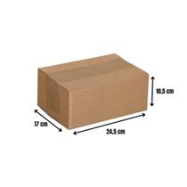 Caixa Papelão Sedex Correio Envio 24,5x17x10,5 Montável 25Un